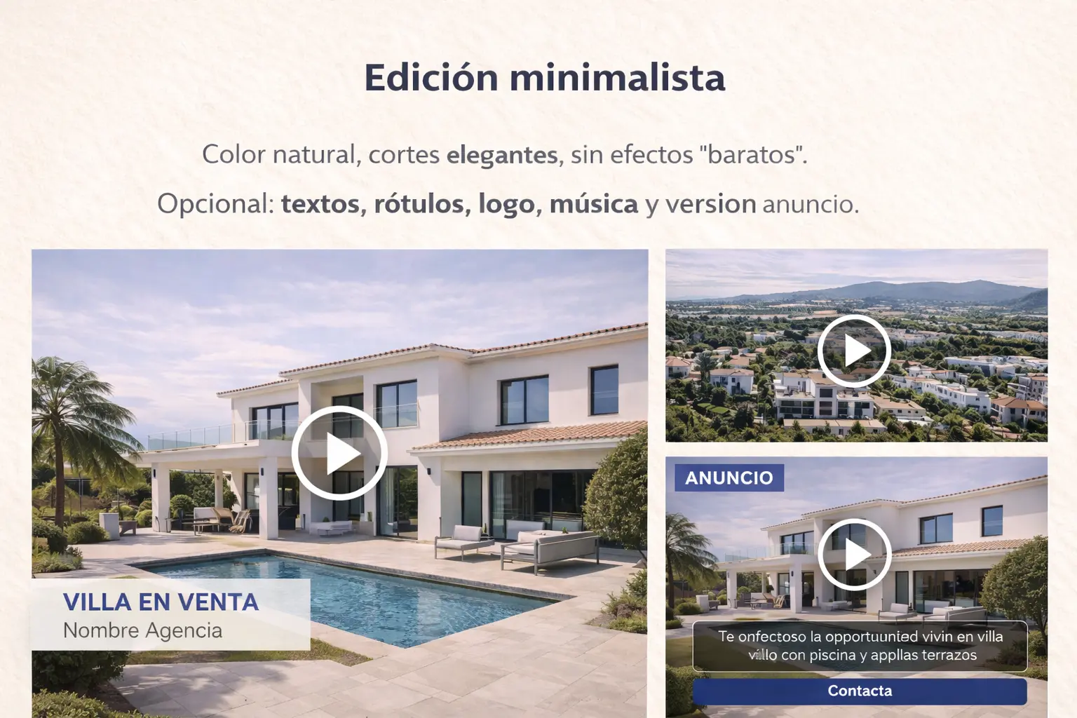 Edición minimalista