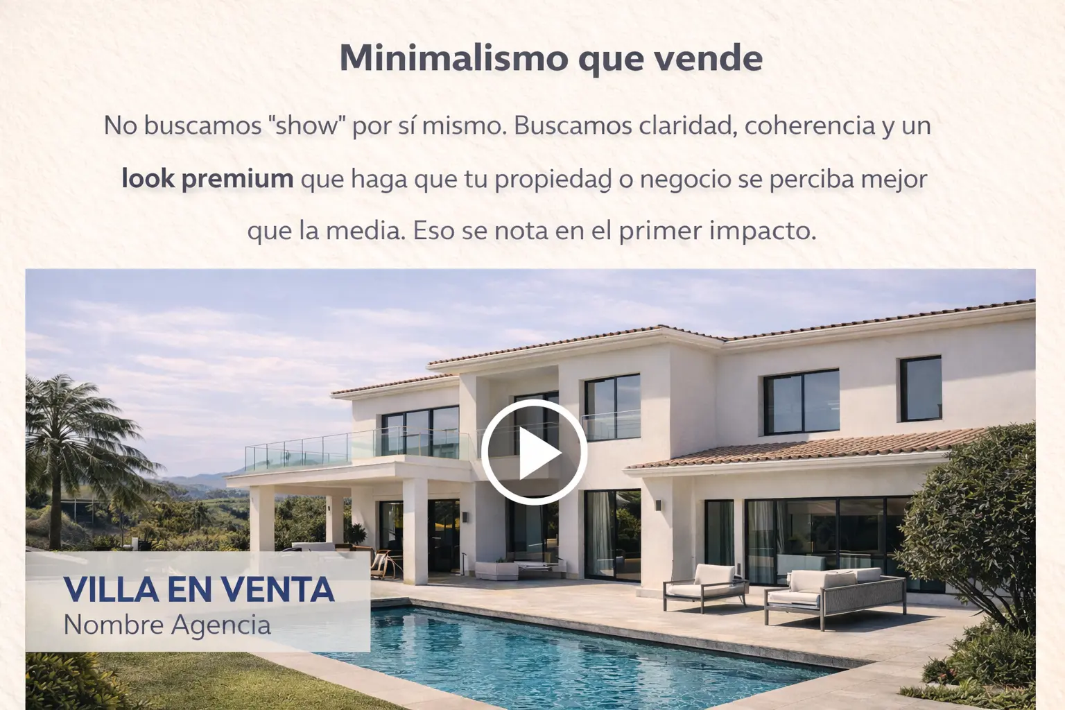 Minimalismo que vende