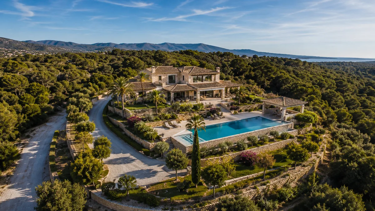 Vídeo dron para fincas y villas · Aerofilmia
